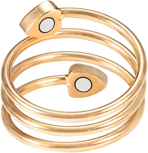 Miniatura 8 de EnerCoppeX Anillos de cobre para mujer para artritis y articulaciones, anillos de terapia magnética para hombre, anillo de cobre curativo, anillo de