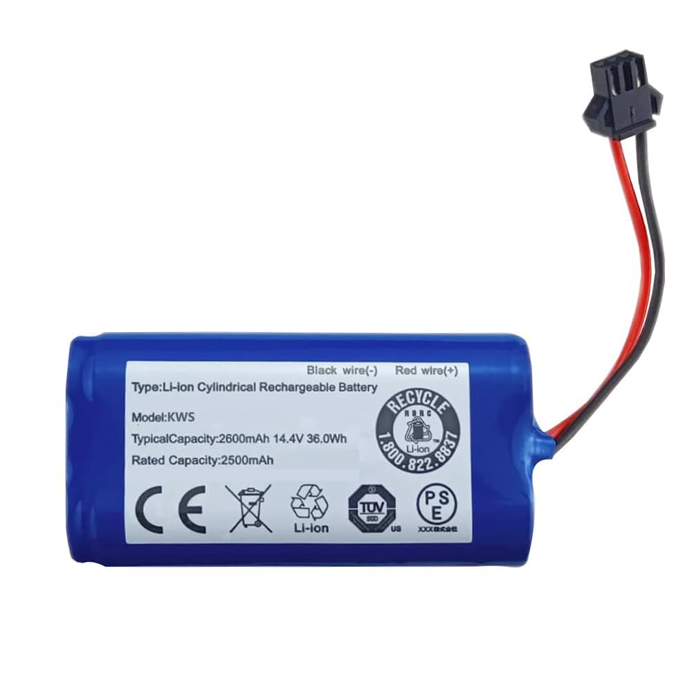 Xaocaige 14.4V 2600mAh Replacement Battery for Ecovacs Deebot N79S N79 DN622, Eufy RoboVac 11 11S 12 15C 25C 30C 35C, Hybrid G10 G20 G30 G40 R500,