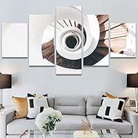 SIGNWIN 5 Panel Canvas Wall Art Solid Structures for Home Decorations Ready to Hang - 60