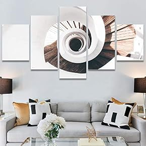 SIGNWIN 5 Panel Canvas Wall Art Solid Structures...