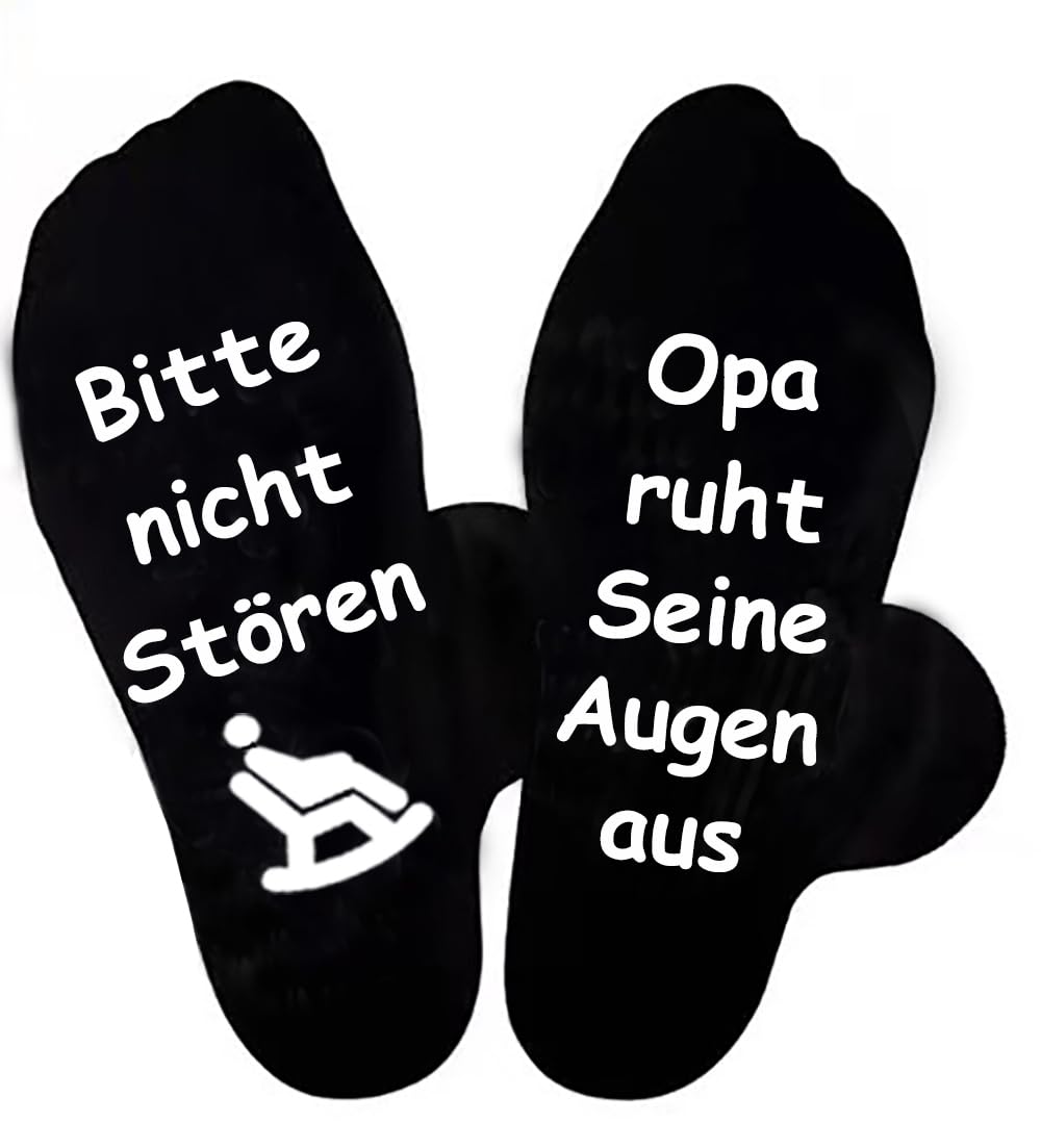 Zemolo vatertagsgeschenk für Papa Opa Lustige Socken mit Spruch 43-46 Geburtstagsgeschenk Fahrrad Golf Socken Männertag Weihnachten Geschenk Herren Socken Valentinstag Geschenke für Männer Jungs