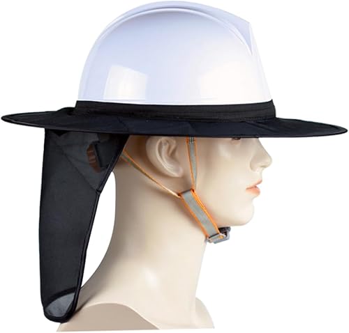 Miniatura 9 de Accesorios al aire libre Visera Accesorios Sombrillas para Patio Exterior Reflectante Parasol Casco Duro Protector de Cuello Casco Negro Parasol de