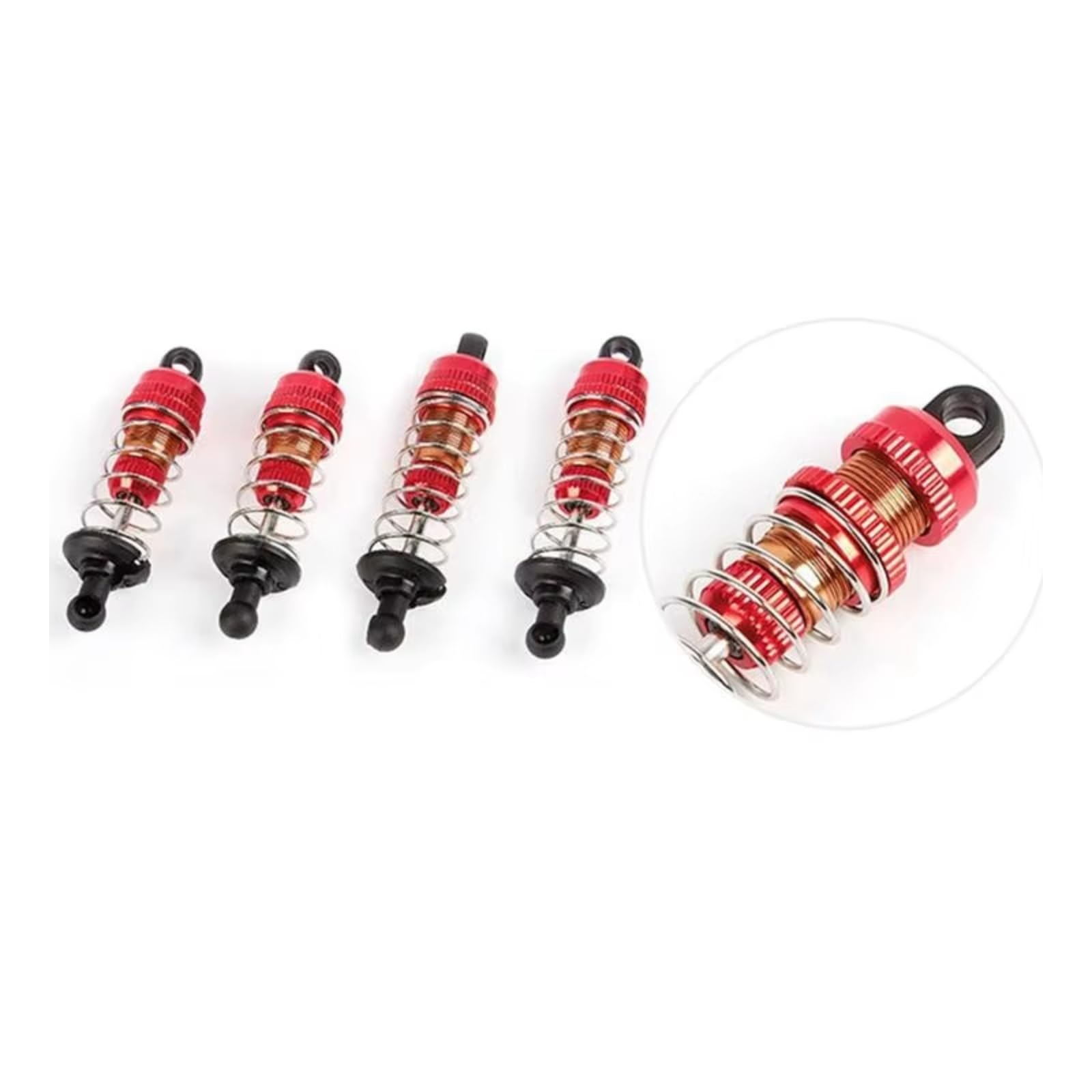 Compatible con SG1603 para UDIRC UD1601 UD1603 UD1604 UD1607 1/16 Accesorios para Mejora De Coche RC, 16 Amortiguadores Metálicos RC Coche Accesorio