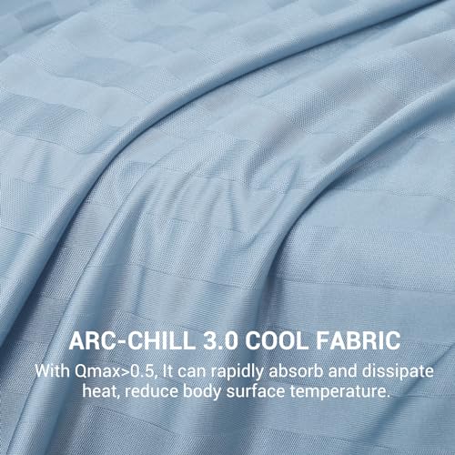Elegear Revolutionary Cooling Blanket Twin, Absorbs Heat to Keep Body Cool for Night Sweats, Double Sided Arc-Chill3.0 Cooling Fiber Q-Max>0.5, Lightweight Summer Cold Blankets for Sleeping 59“ x 79”