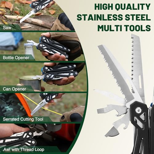 Mossy Oak 22-in-1 Multi-Tool Pliers with Carry Bag - Stainless Steel - Image 4