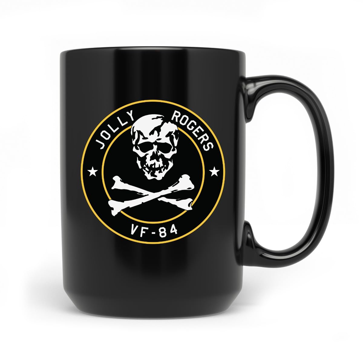 Future of FlightJolly Rogers VF-84 15 oz Black Mug