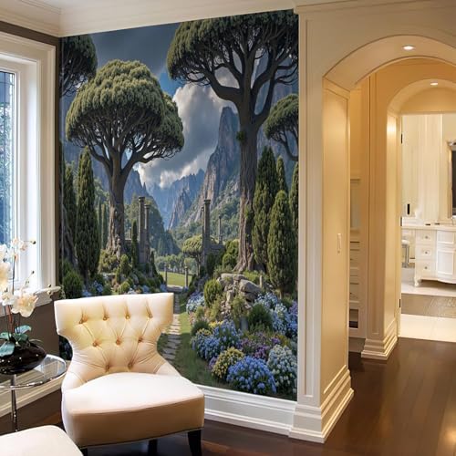 Mural para sala de estar con papel tapiz fotográfico de paisaje 7