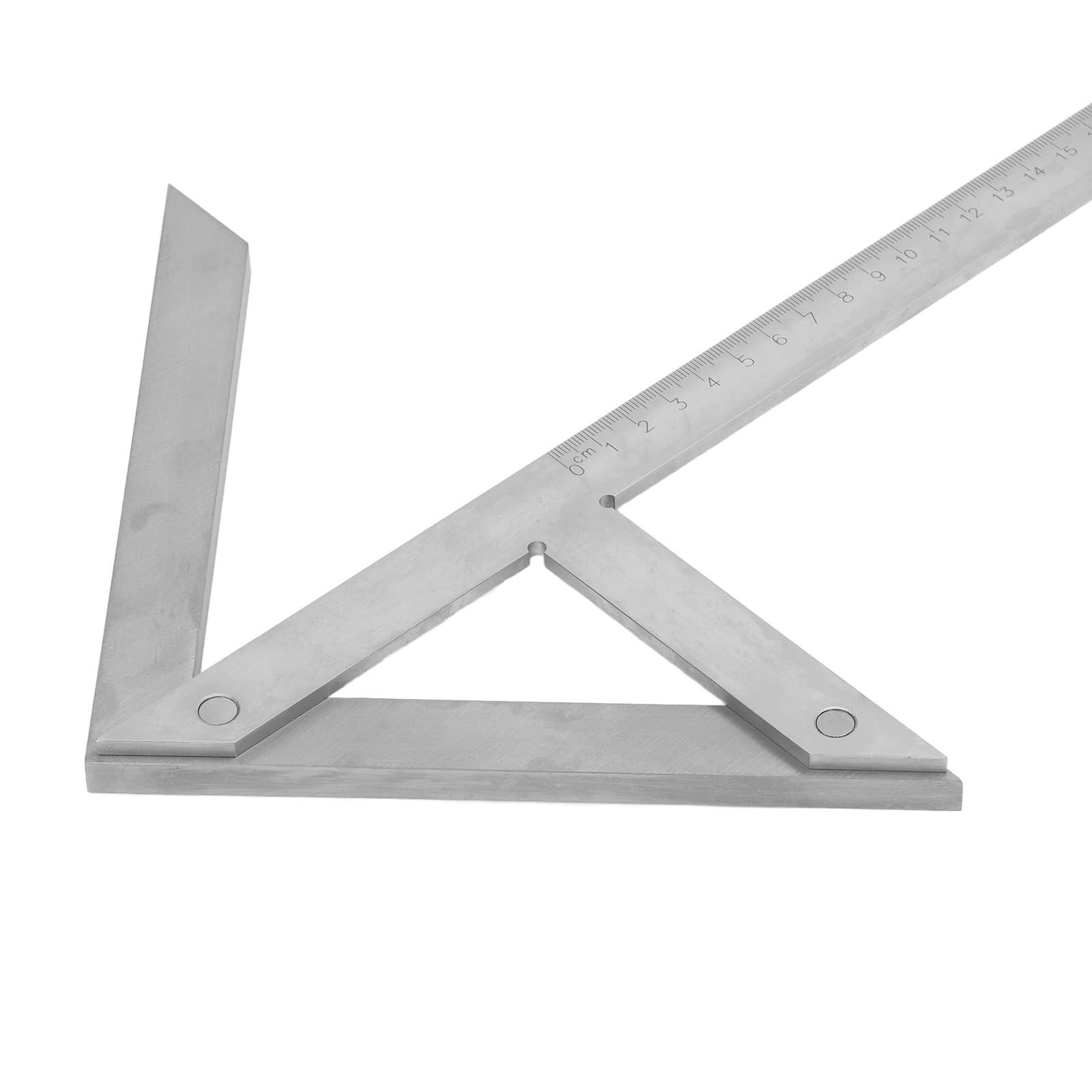 Demeras Kątomierz Kąta środkowego do Precyzyjnego Pomiaru Kąta Przyrząd Centrujący ze Stali Węglowej 300x180 Mm Idealny do Znakowania i Obróbki Sprzętu