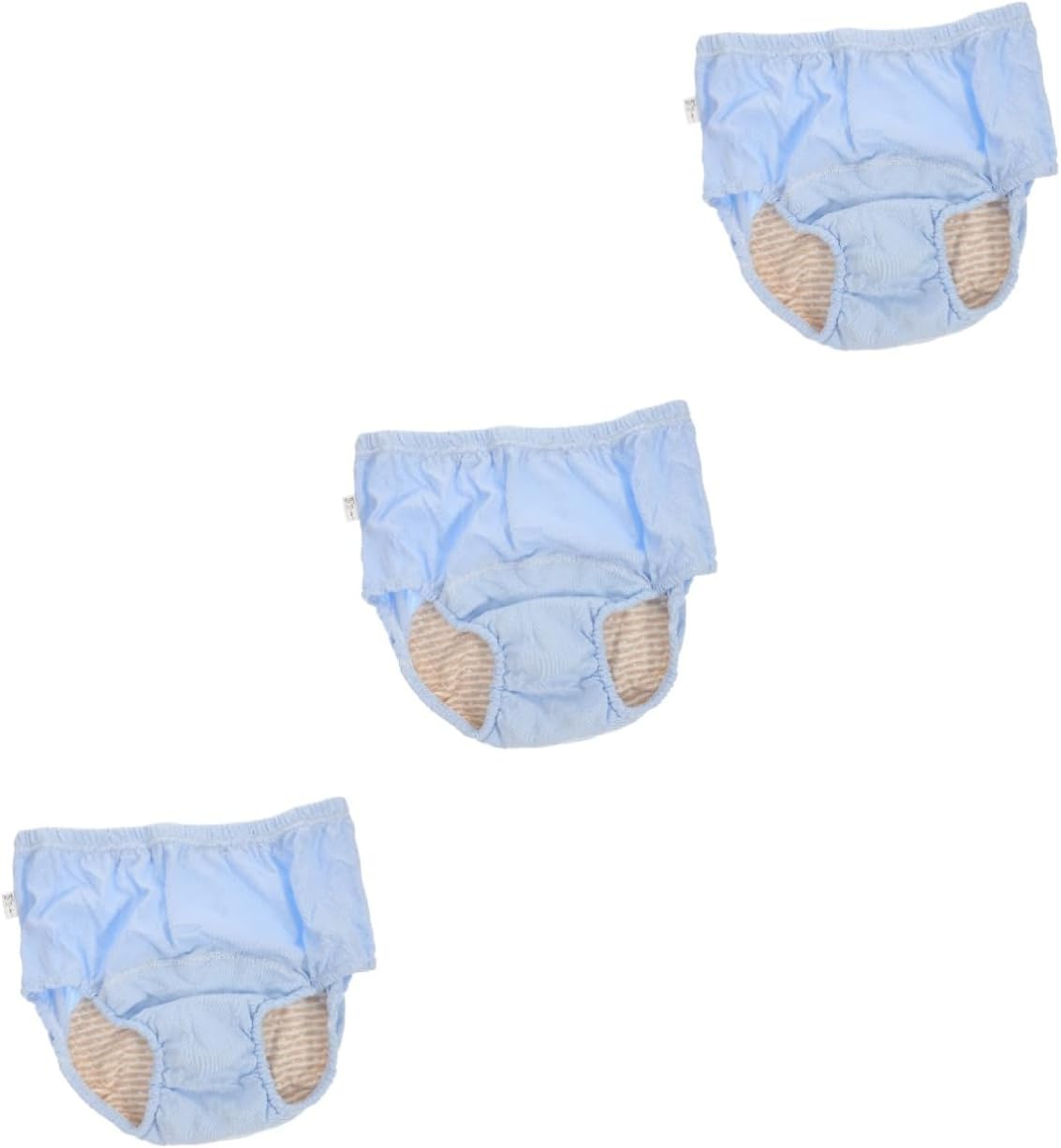 NOLITOY 3pcs Elderly Washable Cotton Diaper Underwear Leakproof for Seniors Breathable Lining Reusable Care Pants XL Light
