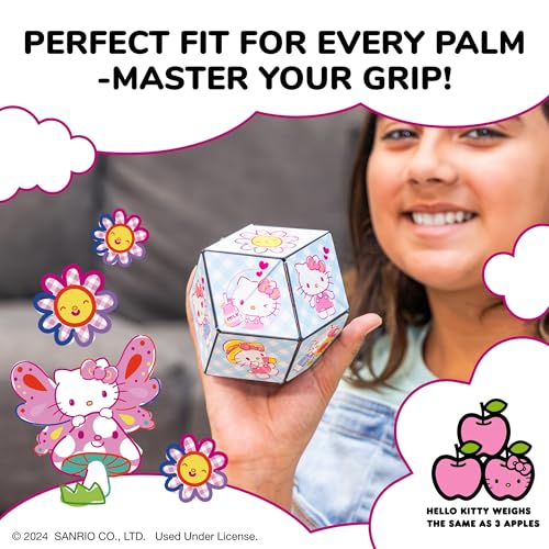 Image of Shashibo Hello Kitty Magnetic Puzzle Cube, Stress Relief Fidget Toy | 100+ Possible Shapes, Sensory Fidget Toy For Adults & Kids, Fun Shape Shifting Puzzle Box For All Ages