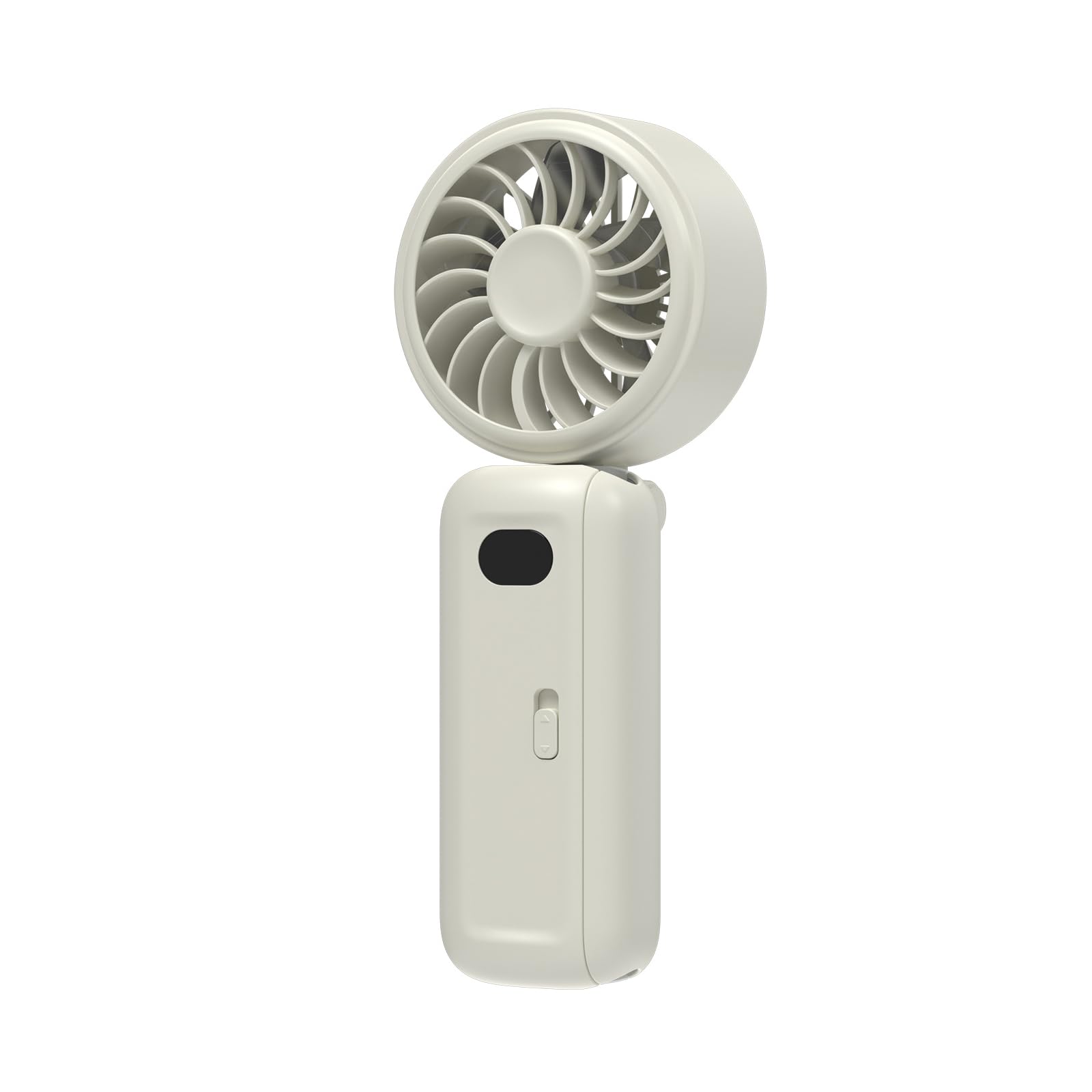 Alksubbm Portable USB Rechargeable Folding Fan with Clip for Umbrella Outdoor Camping Travel Beach Strong Wind Adjustable Speed Multifunction Guard Fan