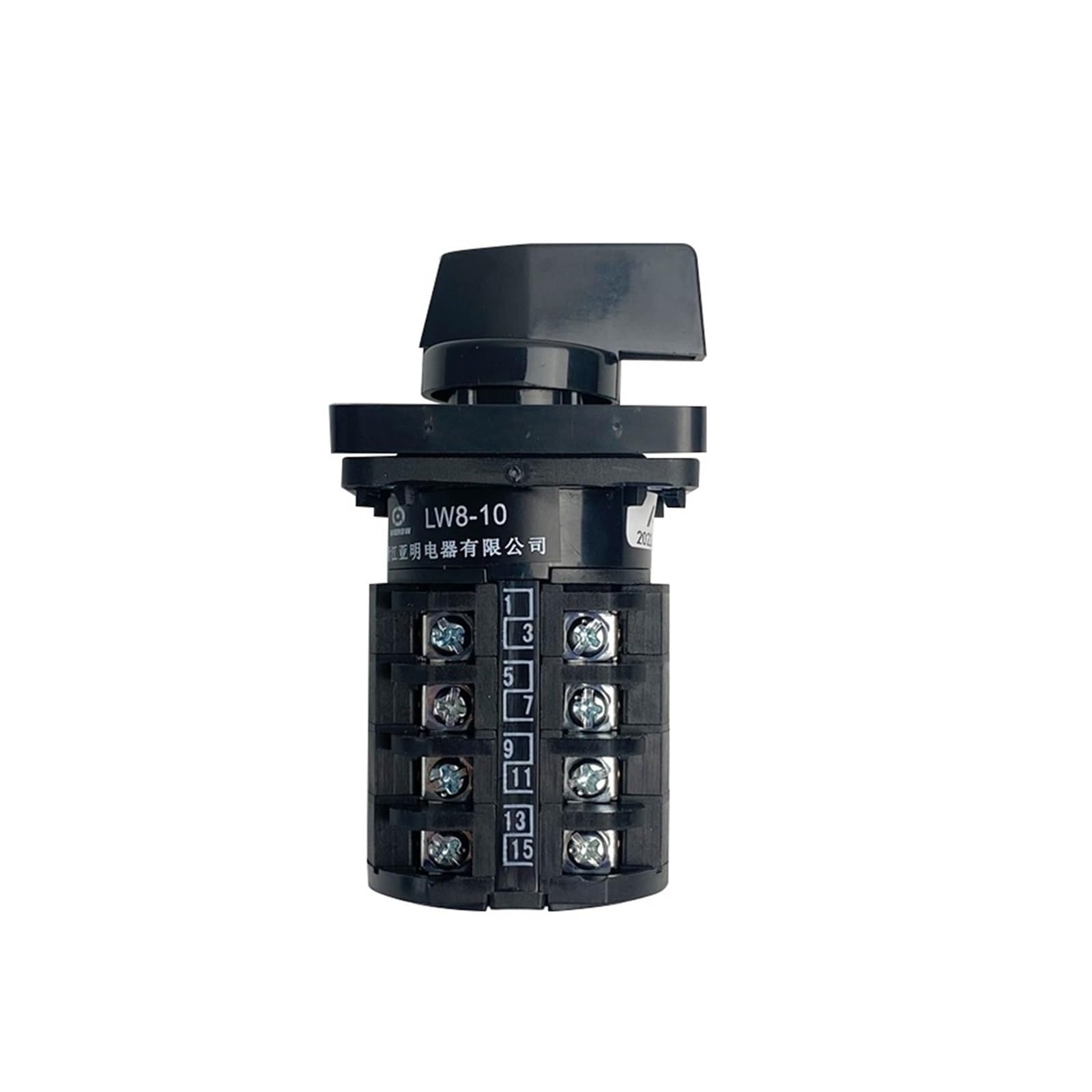 CXFCIHFT LW8-10/4 Electrical Changeover Rotary Cam Switch 4 Poles 10A 380V 16 Terminals 3 Positions Sliver Contact 10amp(102)
