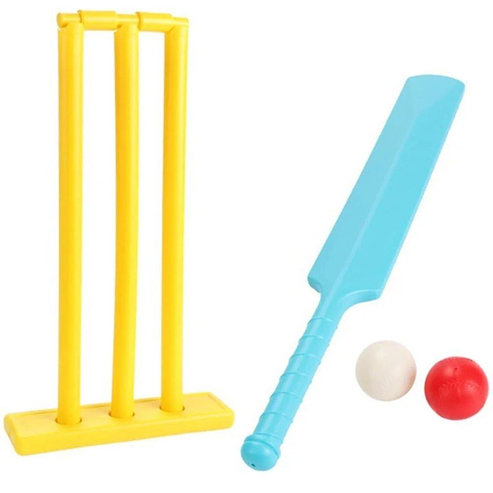 Dianzan Jouets De Cricket en Plastique, Ensemble De Battes De Cricket, Ensemble De Golf pour Enfants, Jouets De Sport pour Tout-Petits, Ensemble De Golf Éducatif Précoce pour Enfants