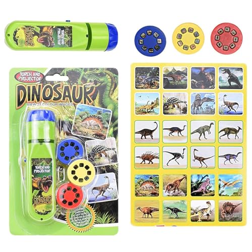 Children's Projector Torch, Fun Projector Story Flashlight Toys With 3 Discs 24 Image, Science Educational Gift For Boys & Girls, Kids Ages 3+