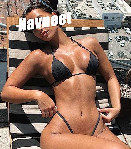 Navneet Halter String Triangle Bikini Top for Women Sexy Brazilian Swimsuit Bathing Suit Swim Top3