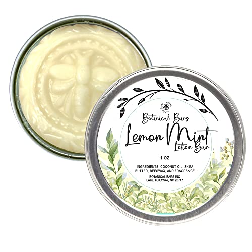 Botanical Bars Lemon Mint Lotion Bar All Natural Lotion in Tin