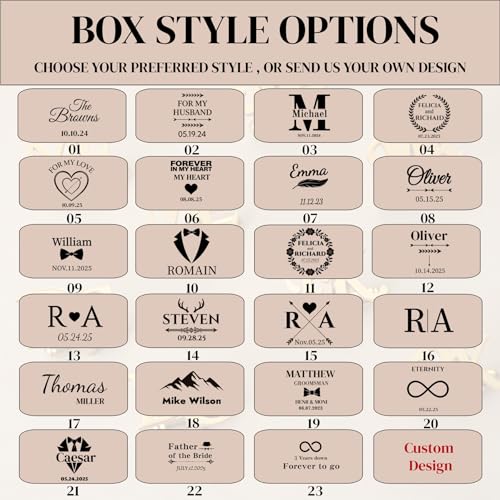 Manillas personalizadas con inicial para hombres miniatura 5