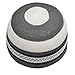 TheKufi® Soft White and Grey with Navy Blue Lines Nylon Stretchy Textured Kufi Hat Skull Cap Dotted Lines (M -22.5