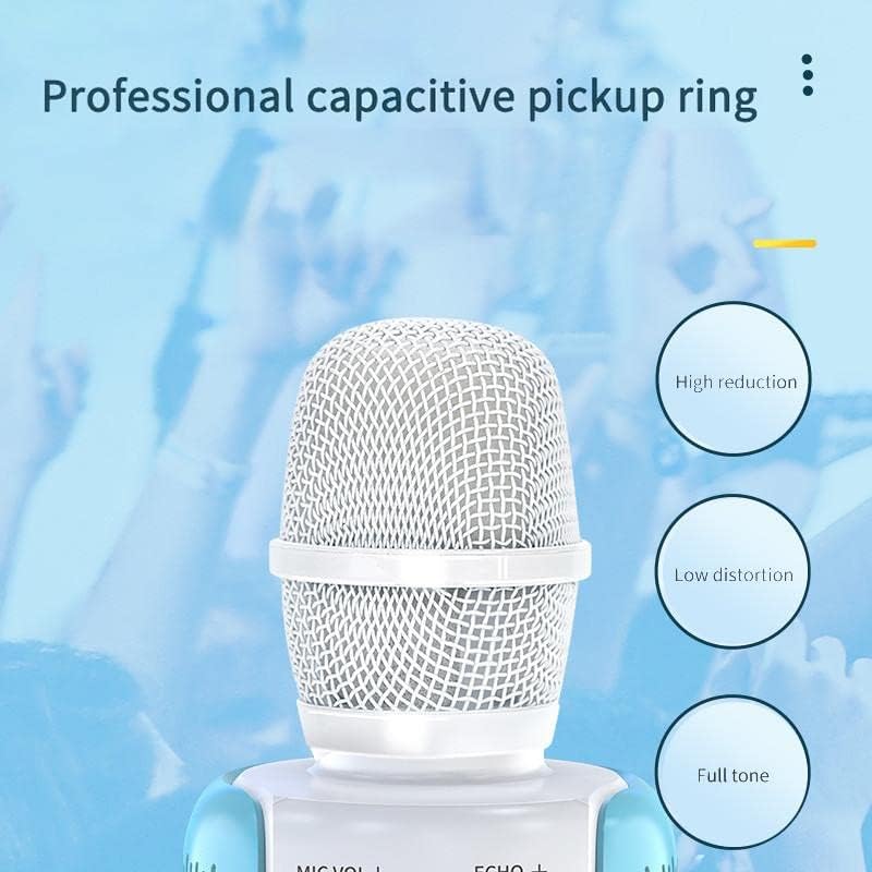 Image of Ankuka Wireless Karaoke Microphone with Speaker - Bluetooth Mic for Singing with LED Lights | Kids & Adults Portable Karaoke Mike with Echo Effect & 1800 mAh Battery for Birthday Home Party