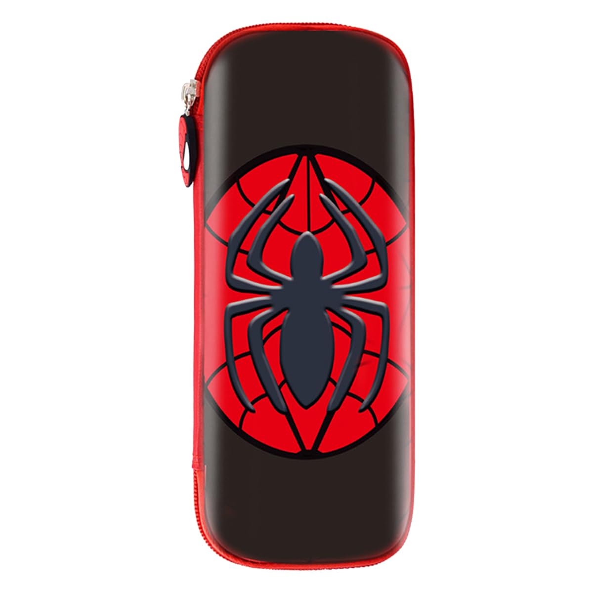 Caja de Lápices de Dibujos Animados 23cm Rígido Concha Dura Estuche Estuche de Lápices con Cremallera Bolsa de Bolígrafos de Capacidad Grande Bolsa de Maquillaje Estuche de lápices con tema de Spider