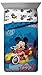 Jay Franco Disney Mickey Mouse Club House Racers Twin Comforter - Super Soft Kids Reversible Bedding Features Mickey Mouse - Fade Resistant Polyester Microfiber Fill (Official Disney Product)