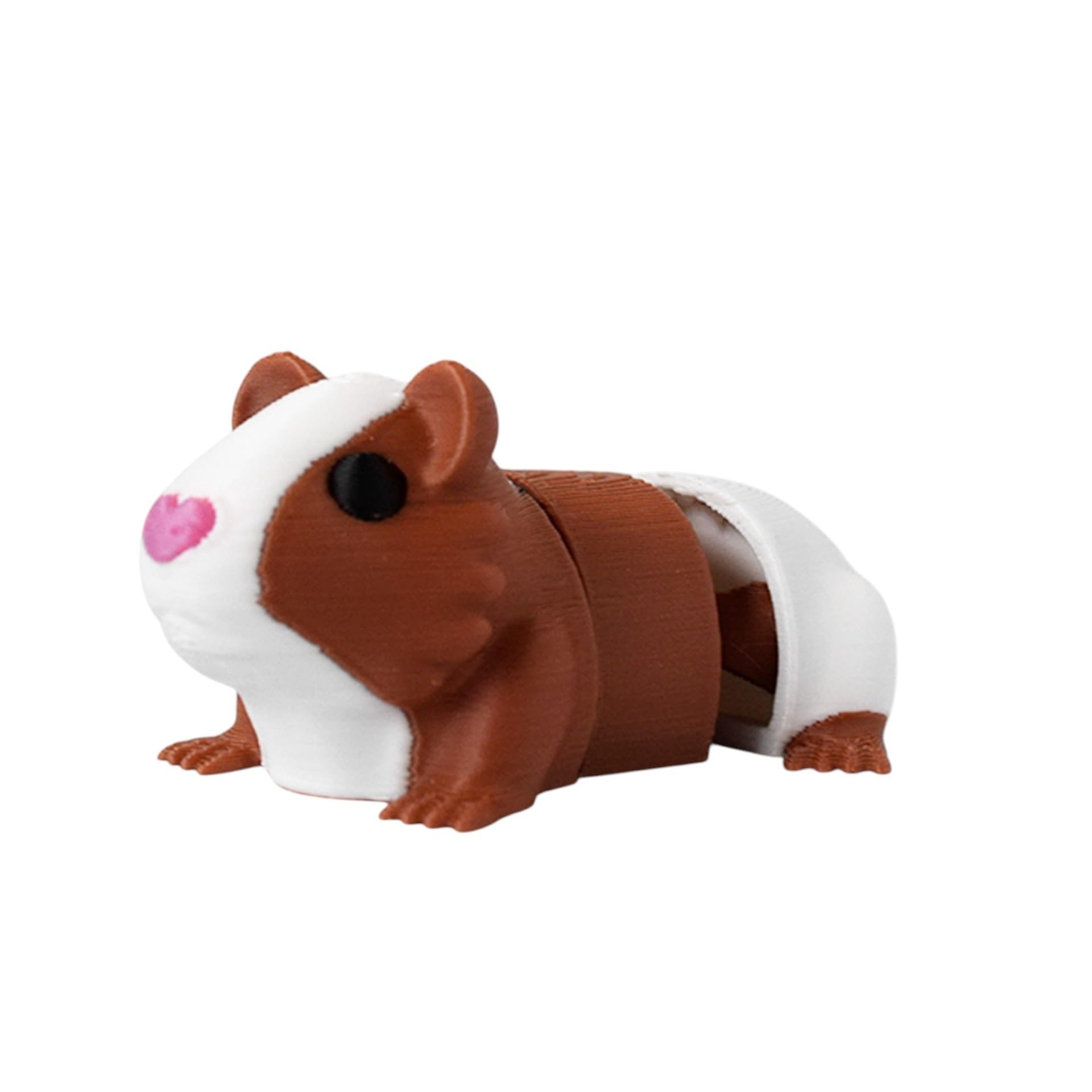 Casome One Color 3D Printed Cute Guinea Pig Figurine, Realistic Animal Sculpture For Desk Decor, Miniature Guinea Pig Model For Home & Office Display
