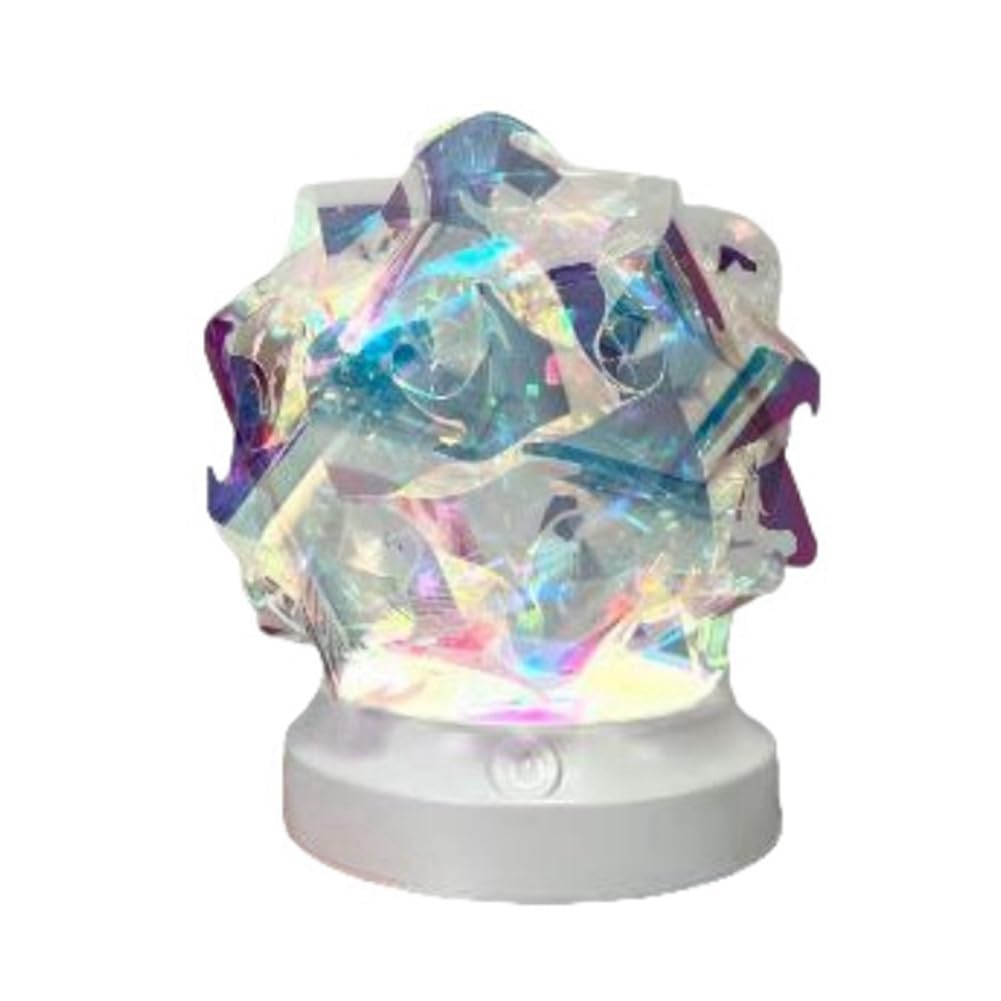 CTRLZS Bedroom Lamp Bedside Lamp Night Light Colorful Change Color Romantic Light and Shadow Atmosphere Night Light B
