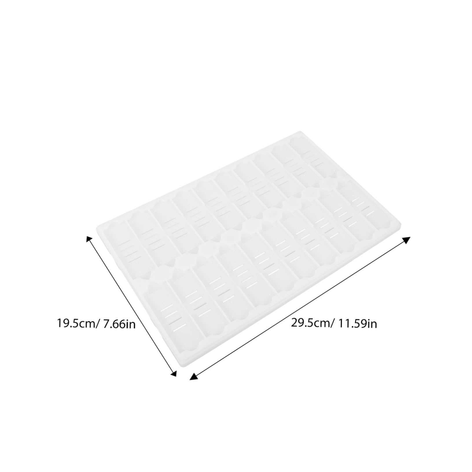 MUCKLILY Microscope Slides Storage Tray 20-Slot Plastic Slide Rack Secure Storage Design for Laboratory Use