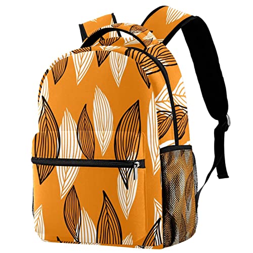 Sac à dos de voyage bleu floral medium résistant avec porte-bouteille