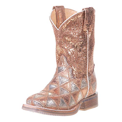 Tin Haul Girls' Little Mu Mish and Mash Western Boot Square Toe - 14-018-0007-0773 Mu