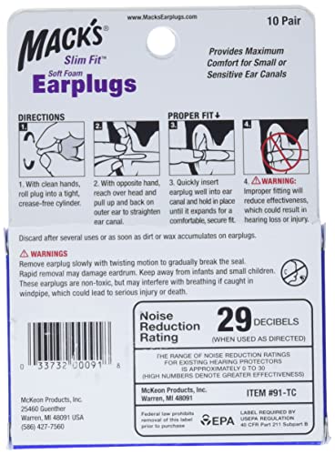 Macks-Safesound-Soft-Foam-Slim-Fit-Earplugs-Pack-of-10-Pairs