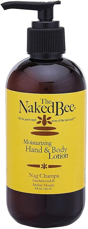 The Naked Bee Loção Corporal Nag Champa Sandalwood & Indian Massala, 236 mL