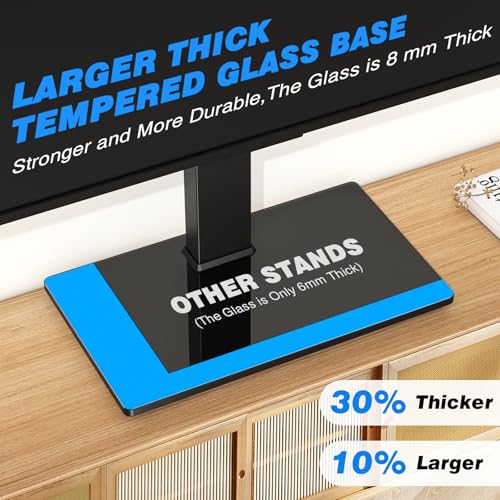 image for Rfiver Universal Swivel Table Top TV Stand for 37 to 65, 70 75 inch TV