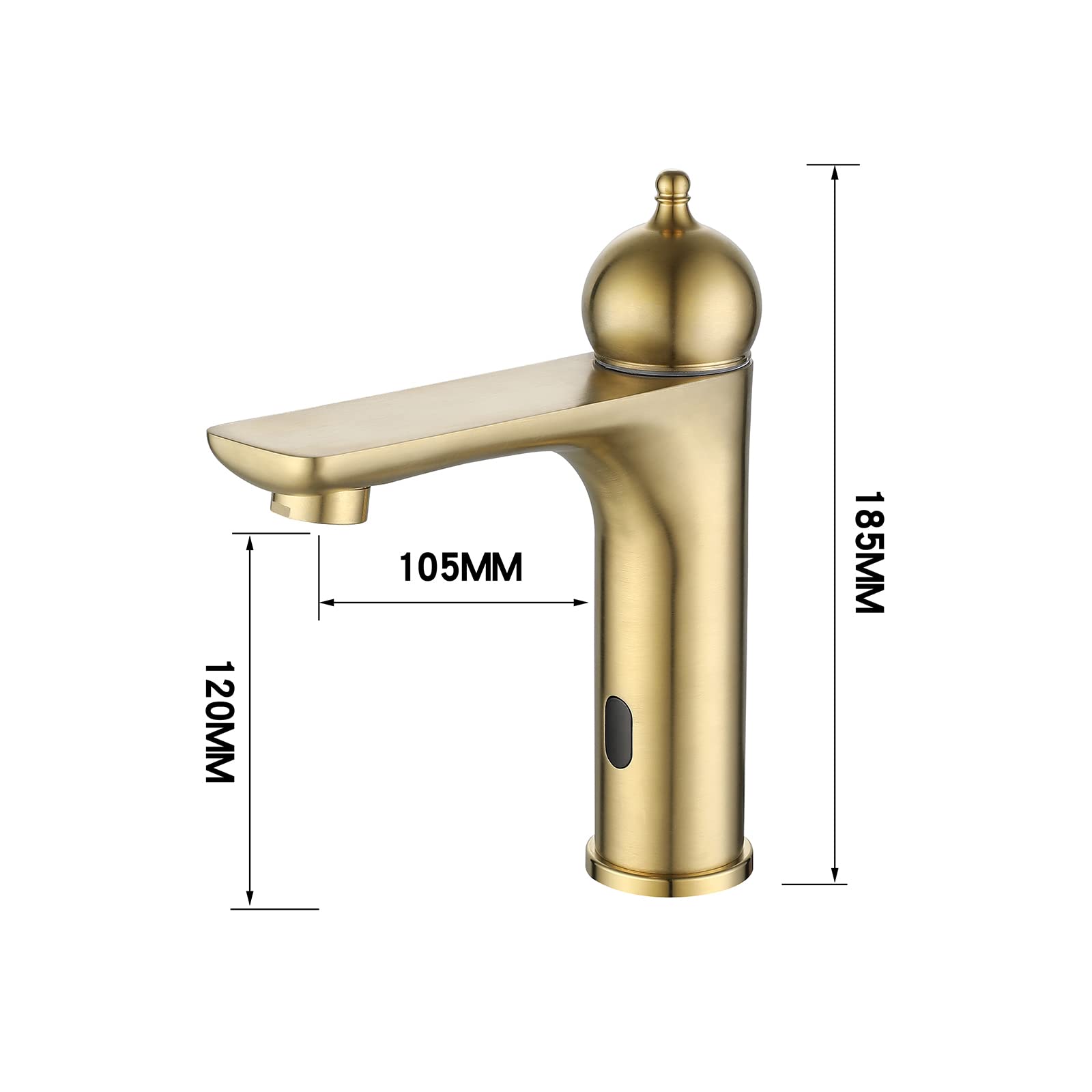 Grifo automático infrarrojo sin contacto, robinet de baño cepillado, grifo de agua con sensor inteligente, diseño moderno para cocina y baño, fácil de instalar, higiénico y ecológico.