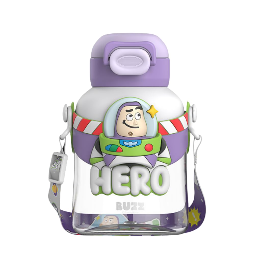 Fashion Yo Buzz Water Bottle Reusable Kids 700Ml Pp With Straw Lid Bpa Free Drinking Bottle(Buzz)