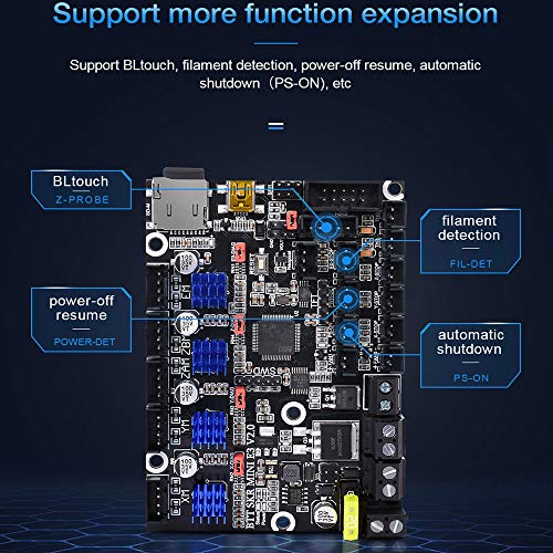 PoPprint BTT SKR MINI E3 V2.0 Scheda di controllo aggiornata 32Bit integrata con TMC2209 UART Driver 3d Parti per Creality Ender 3