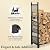 Goplus Firewood Rack, Outdoor 4 FT Metal Log Storage Rack with Mesh Sides & Base, Deer Patterns, Heavy Duty Wood Rack, Firewood Holder for Fire Pit Fireplace Patio Yard Indoor (48" x 15" x 46")