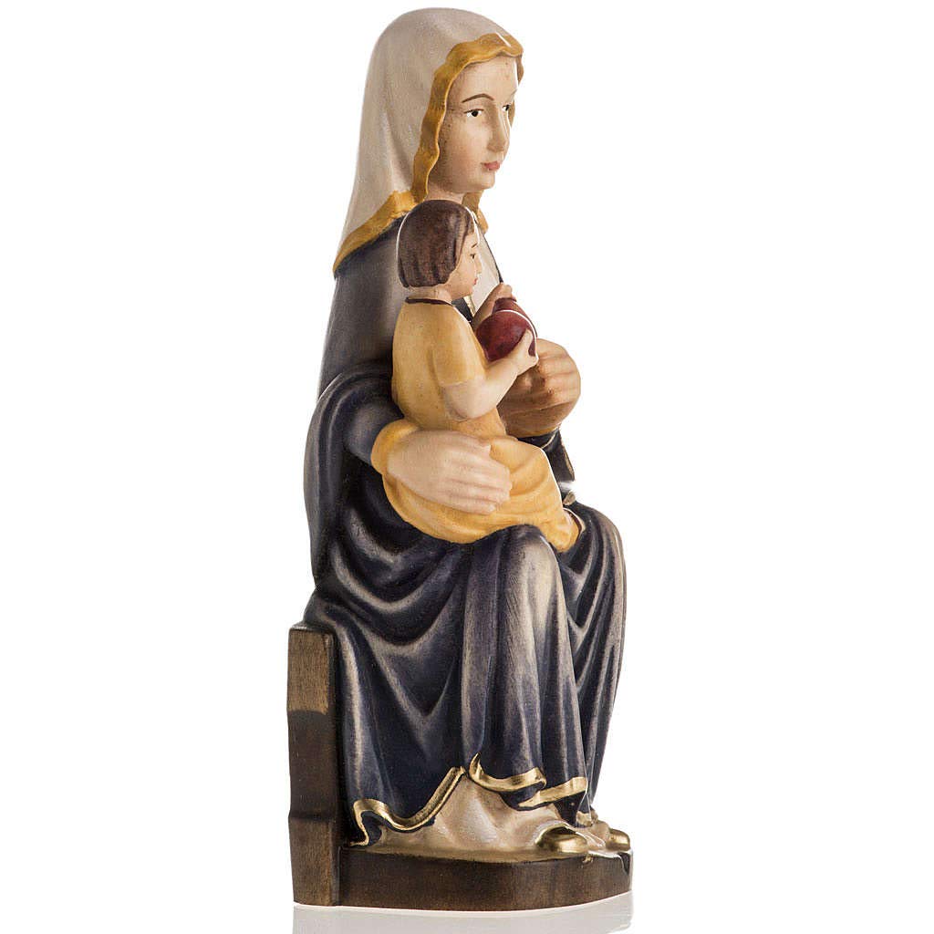 Amazon.co.jp: Our Lady ofマリアツェルSeated木製Statue Painted 16