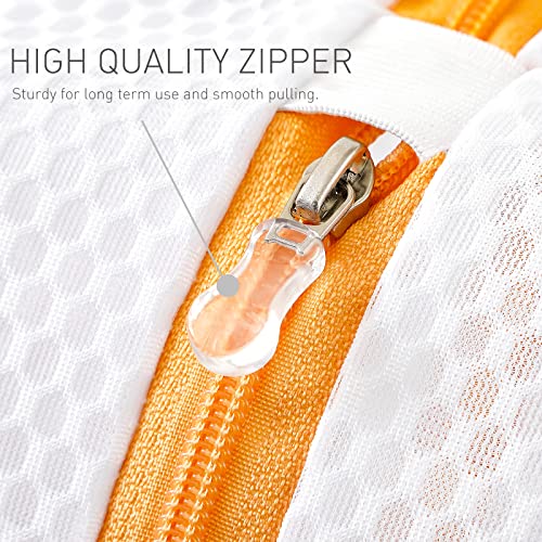 Eono Bra Laundry Bags Mesh Wash Bags Washing Machine Bag for Intimates Lingerie and Delicates with Premium Zipper, 3 Set - Image 3