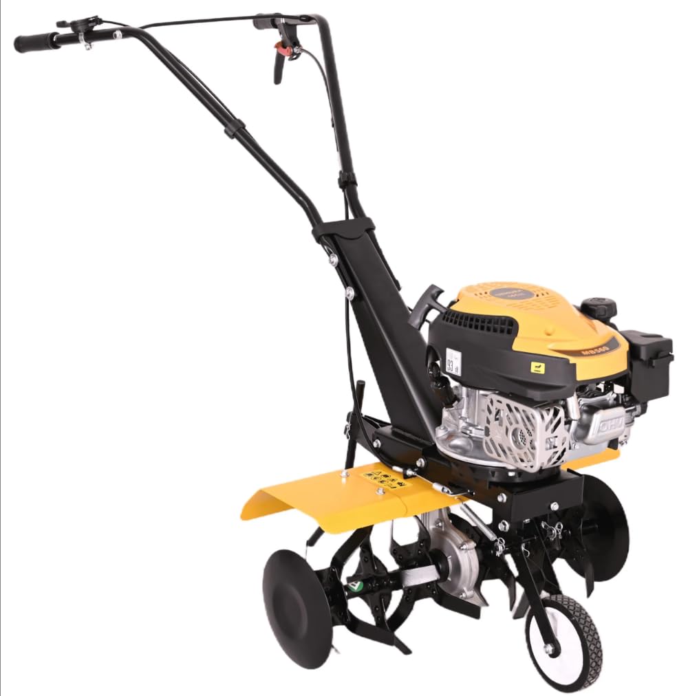 Nemura Motobineuse Thermique 161cm3 - Largeur de Travail 56 cm - Performante, Légère et Maniable - Moteur 4 Temps - Marche Avant Simple - Qualité Professionnelle - Marque Française