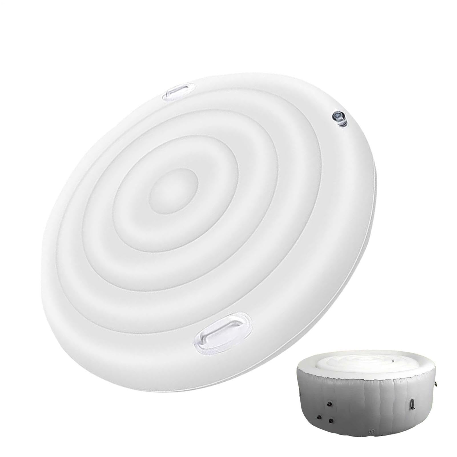 Copertura per Vasca Idromassaggio Gonfiabile Protezione Rotonda Antipolvere | Coperchi per Vasca Idromassaggio da Esterno per Casa Appartamento Bagno Interno Esterno