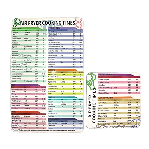 Kyweel Air Fryer Cheat Sheet, Air Fryer Kitchen Accessories