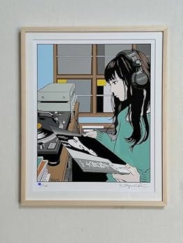 Amazon.co.jp: 真作 ED100江口寿史 レコード 版画 直筆サイン