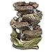 Sunnydaze Tabletop Water Fountain - Relaxing Indoor Desktop Water Feature - Rock Fountain with LED Lights - Office, Bedroom, Living Room