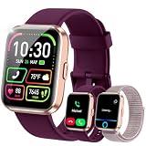 WMK Smart Watches for Women, 1.83" Smart Watch for Android Phones & iPhone, Purple