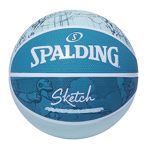Ballon Spalding 84-380Z Sketch Crack Rubber No. 7 Ball Basketball pour club et loisir