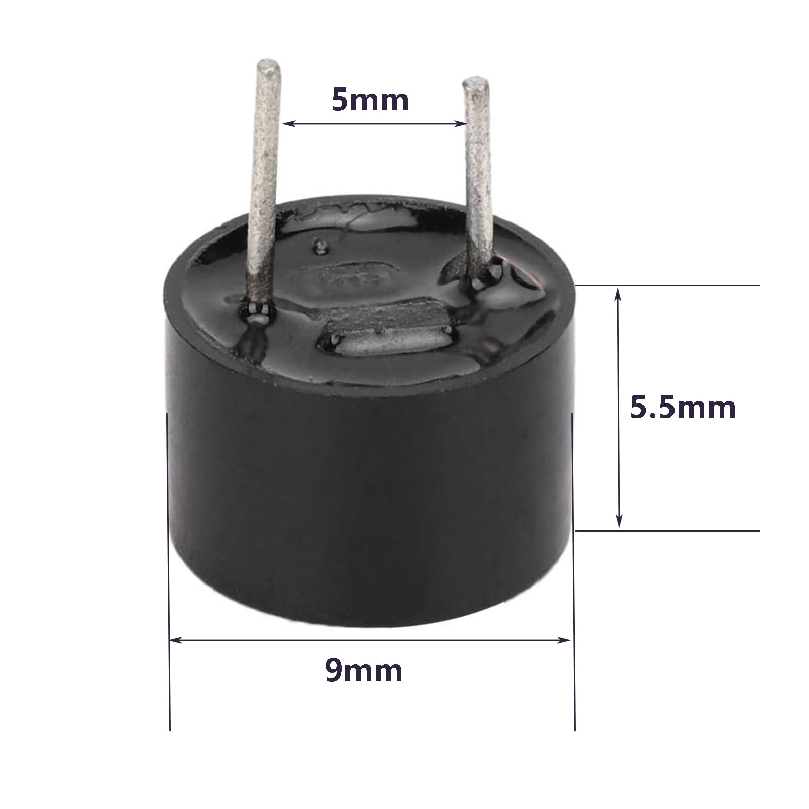 20 szt. 3 V Active Piezo Buzzer Alarm Czujnik, elektromagnetyczny beeper, aktywny alarm piezoelektryczny, do alarmu sygnałowego, 9 x 6 mm/9 x 5,5 mm