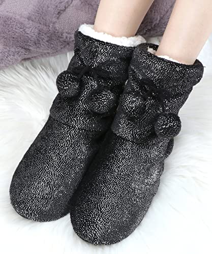 Image of Panda Bros Women's Bootie Slipper Socks, Non-Slip Gripper House Socks