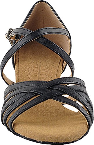Very Fine Women's Ballroom Dance Shoes Salsa Latin Practice Shoes S9216EB Comfortable Dance Shoes 1.2" [Bundle of 5]3
