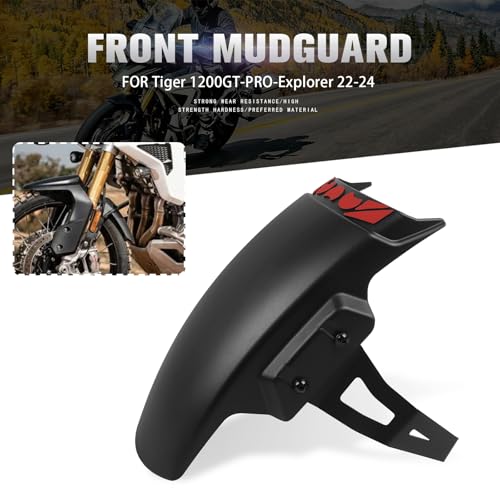 Image of Motorcycle Front Mudguard Extender Extension Fender Bracket Replacement for Tiger 1200GT PRO Explorer 2022-2024 Wheel Mudguards Splash Guard Cover